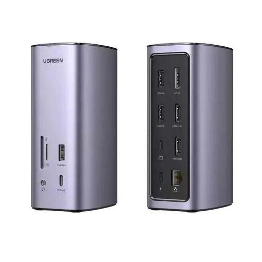 Εικόνα της Docking Station Ugreen CM555 12in1 Type-C Silver 90325