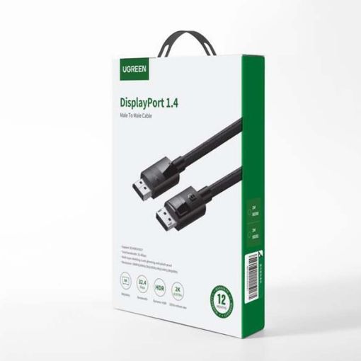 Εικόνα της Καλώδιο Ugreen DP114 DisplayPort 1.4 8K/60Hz 3m Black 80393