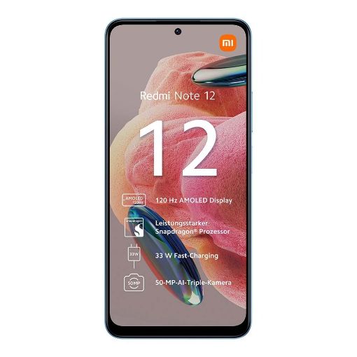 Εικόνα της Smartphone Xiaomi Redmi Note 12 NFC Dual Sim 4GB 128GB Ice Blue MZB0DNIEU