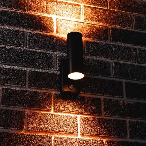 Εικόνα της Επιτοίχιο Φωτιστικό Up & Down 123LED Calabar 2xGU10 Sensor IP44 Black