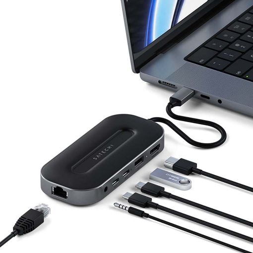 Εικόνα της Satechi Multiport Adapter with 2.5G Ethernet Space Gray ST-U4MGEM