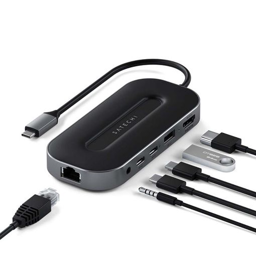 Εικόνα της Satechi Multiport Adapter with 2.5G Ethernet Space Gray ST-U4MGEM