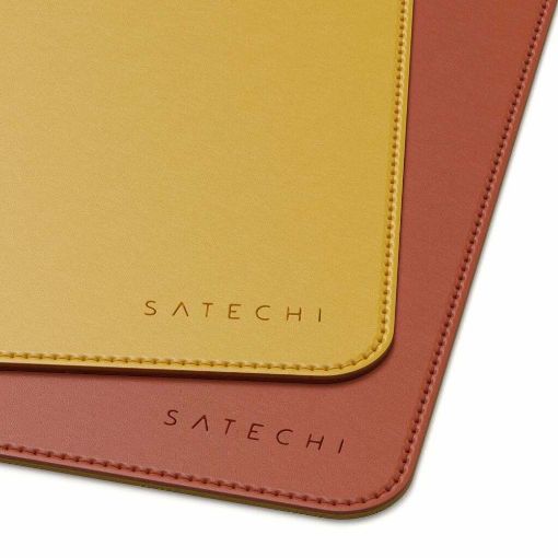 Εικόνα της Satechi Dual-Sided DeskMat Eco-Leather Yellow/Orange ST-LDMYO
