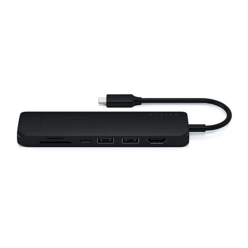 Εικόνα της Satechi USB-C Slim Multiport with Ethernet Black ST-UCSMA3K