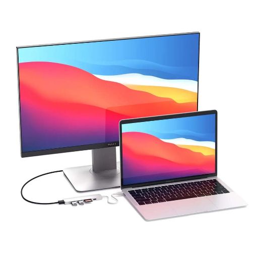 Εικόνα της Satechi Type-C Slim Multiport Adapter v2 Silver ST-SCMA2S
