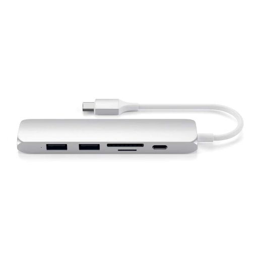 Εικόνα της Satechi Type-C Slim Multiport Adapter v2 Silver ST-SCMA2S
