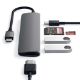 Εικόνα της Satechi Type-C Slim Multiport Adapter v2 Space Gray ST-SCMA2M