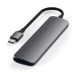 Εικόνα της Satechi Type-C Slim Multiport Adapter v2 Space Gray ST-SCMA2M