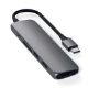 Εικόνα της Satechi Type-C Slim Multiport Adapter v2 Space Gray ST-SCMA2M