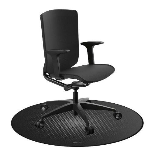 Εικόνα της Floor Mat Trust Mika Round Black 24134