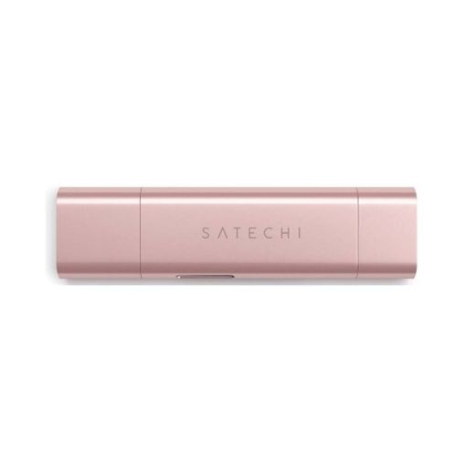 Εικόνα της Satechi Type-C/USB 3.0 SD/MicroSD Card Reader Rose Gold ST-TCCRAR