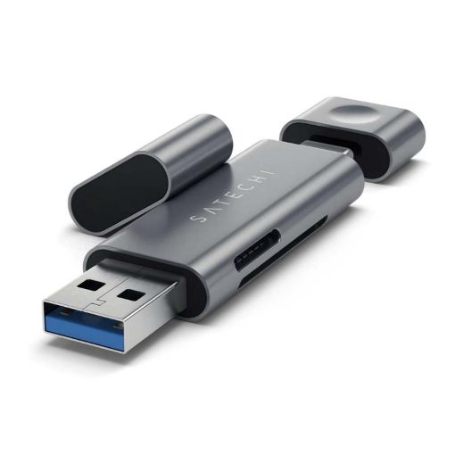 Εικόνα της Satechi Type-C/USB 3.0 SD/MicroSD Card Reader Space Gray ST-TCCRAM