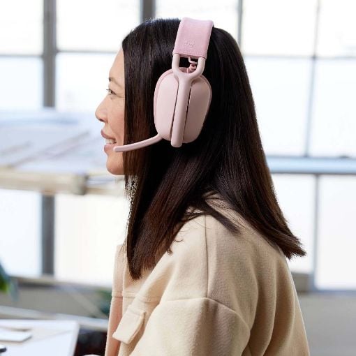 Εικόνα της Headset Logitech Zone Vibe 100 Wireless Pink 981-001224