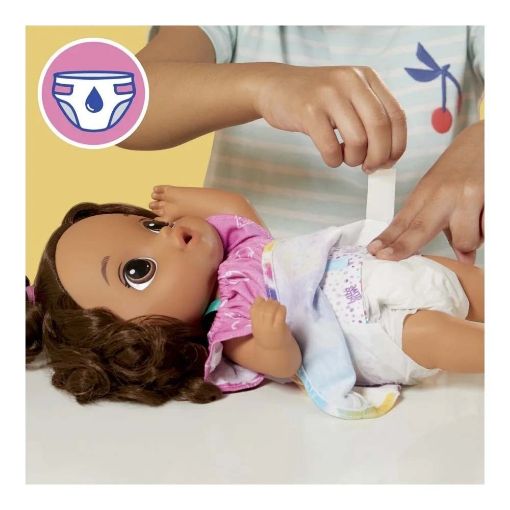 Εικόνα της Hasbro Baby Alive - Fruity Sips Lemon Brown Hair Doll F7357