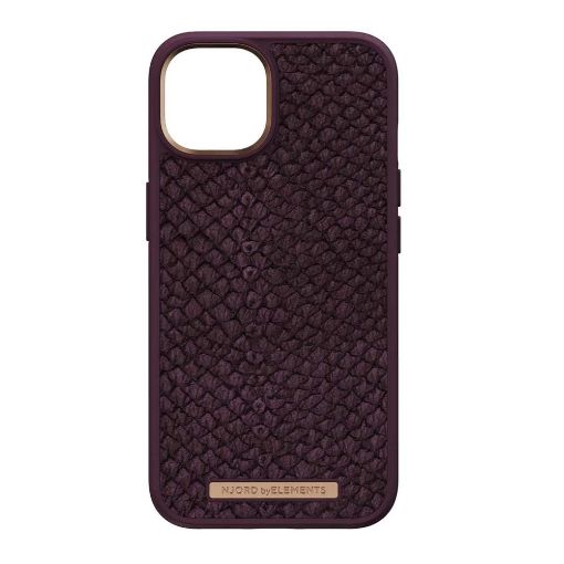Εικόνα της Θήκη Njord by Elements Salmon Leather for iPhone 14 (6.7) Purple NA42SL03