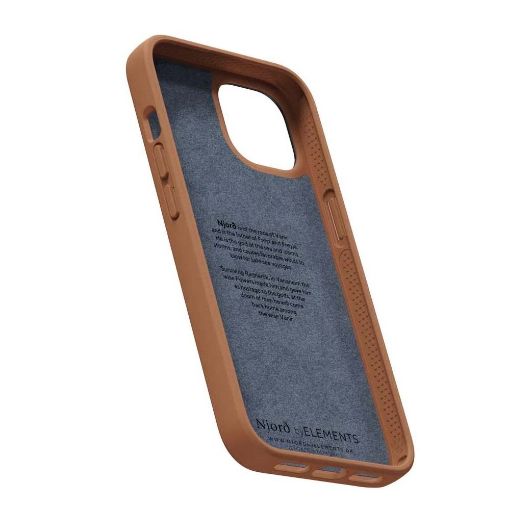 Εικόνα της Θήκη Njord by Elements Genuine Leather for iPhone 14 (6.7) Cognac NA42GL04