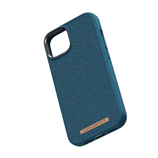Εικόνα της Θήκη Njord by Elements Fabric Tonal for iPhone 14 (6.7) Deep Sea NA42TN01