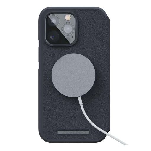 Εικόνα της Θήκη Wallet Njord by Elements Leather Magsafe for iPhone 14 Black NA41GL00W