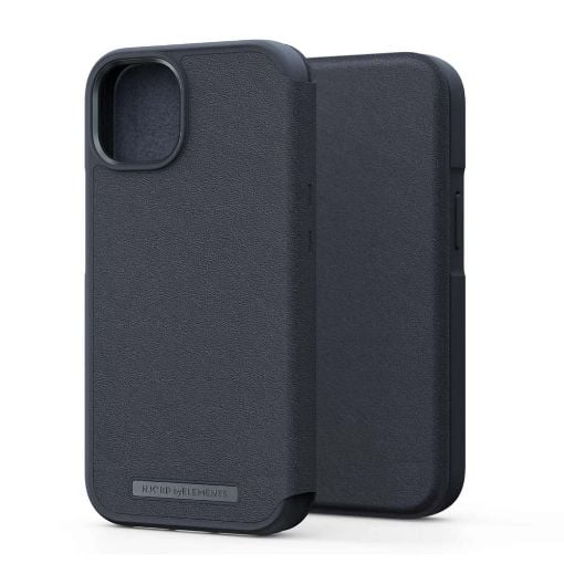 Εικόνα της Θήκη Wallet Njord by Elements Leather Magsafe for iPhone 14 Black NA41GL00W