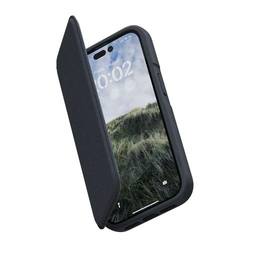 Εικόνα της Θήκη Wallet Njord by Elements Leather Magsafe for iPhone 14 Pro Black NA43GL00W
