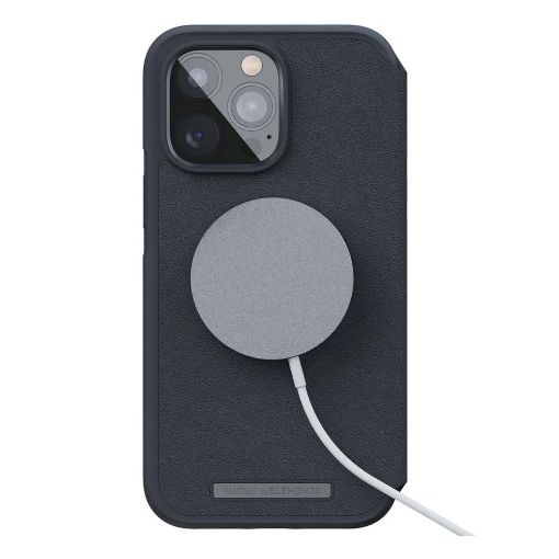 Εικόνα της Θήκη Wallet Njord by Elements Leather Magsafe for iPhone 14 Pro Black NA43GL00W