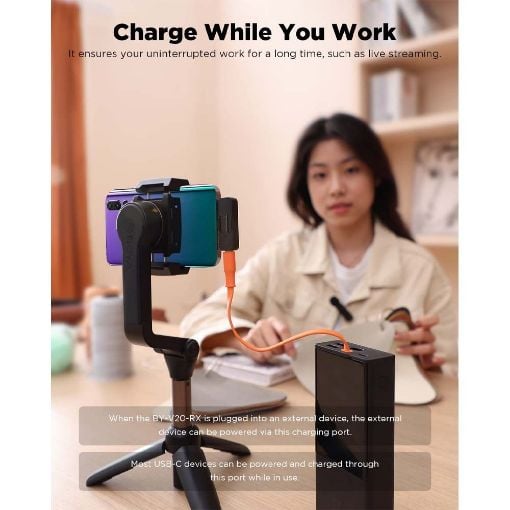 Εικόνα της Boya BY-V20 Wireless Lavalier Microphones USB-C Black