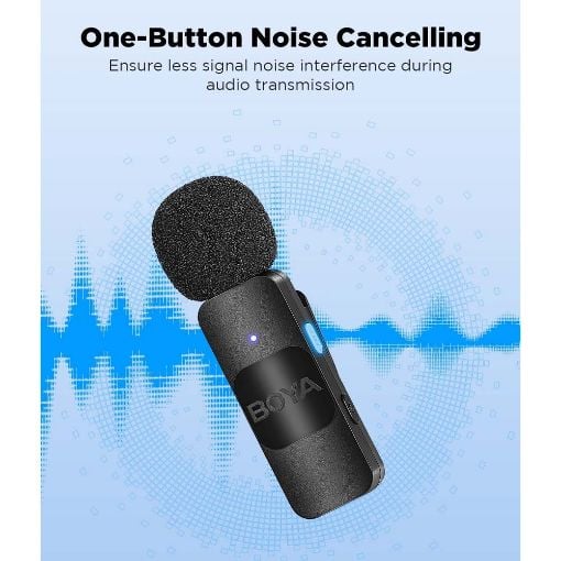 Εικόνα της Boya BY-V20 Wireless Lavalier Microphones USB-C Black