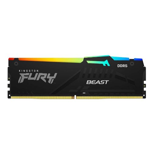 Εικόνα της Ram Kingston Fury Beast EXPO RGB 16GB (2 x 8GB) DDR5-6000MHz Black CL36 KF560C36BBEAK2-16