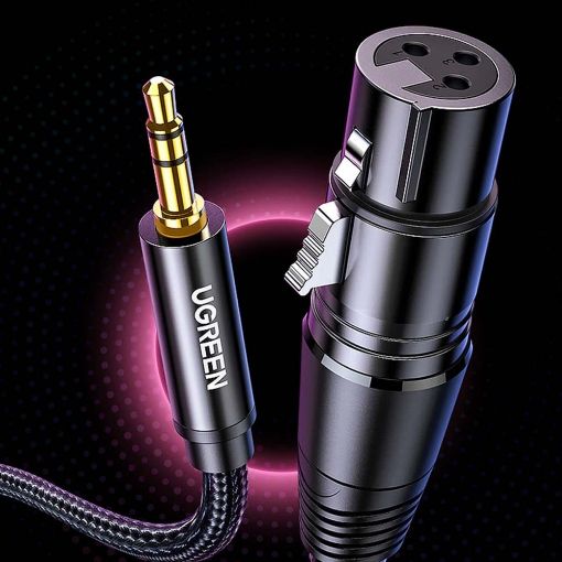Εικόνα της Καλώδιο Ugreen AV182 XLR Female to 3.5mm Male 2m Black 20244