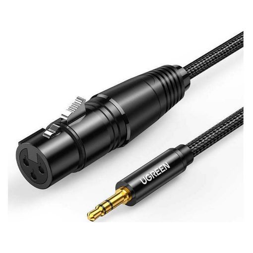 Εικόνα της Καλώδιο Ugreen AV182 XLR Female to 3.5mm Male 2m Black 20244