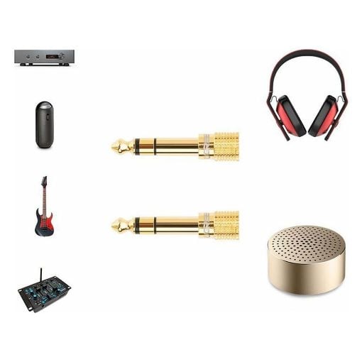 Εικόνα της Adapter Ugreen 3.5mm Female to 6.3mm Male Gold 20503