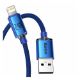 Εικόνα της Καλώδιο Baseus Crystal Shine USB-A to Lightning Braided 1.2m Blue CAJY000003