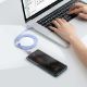 Εικόνα της Καλώδιο Baseus Crystal Shine USB-C to USB-C Braided 100W 1.2m Purple CAJY000605
