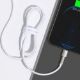 Εικόνα της Καλώδιο Baseus Cafule USB-A to Lightning 2.4A 1m White/Silver CALJK-A02