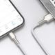 Εικόνα της Καλώδιο Baseus Cafule USB-A to Lightning 2.4A 1m White/Silver CALJK-A02