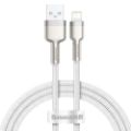 Εικόνα της Καλώδιο Baseus Cafule USB-A to Lightning 2.4A 1m White/Silver CALJK-A02