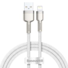 Εικόνα της Καλώδιο Baseus Cafule USB-A to Lightning 2.4A 1m White/Silver CALJK-A02