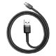 Εικόνα της Καλώδιο Baseus Cafule USB-A to Micro USB Braided 2.4A 0.5m Black/Grey CAMKLF-AG1
