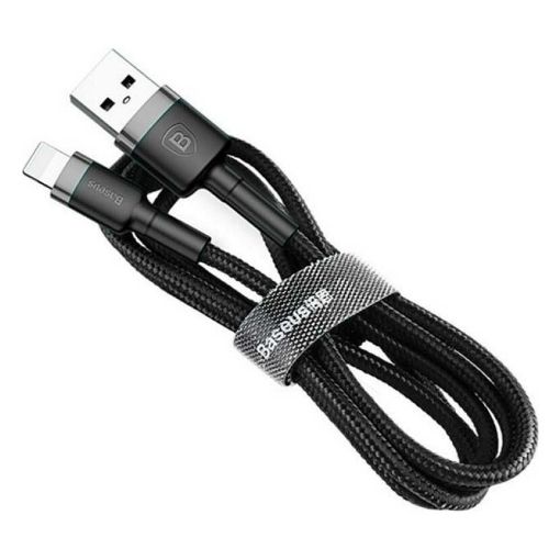 Εικόνα της Καλώδιο Baseus Cafule USB-A to Micro USB Braided 2.4A 0.5m Black/Grey CAMKLF-AG1