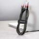 Εικόνα της Καλώδιο Baseus Cafule USB-A to Micro USB Braided 2.4A 1m Black/Red CAMKLF-B91