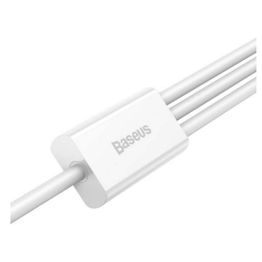 Εικόνα της Καλώδιο Baseus Superior Series 3in1 USB to Type-C / Lightning / micro USB 3.5A 1.5m White CAMLTYS-02