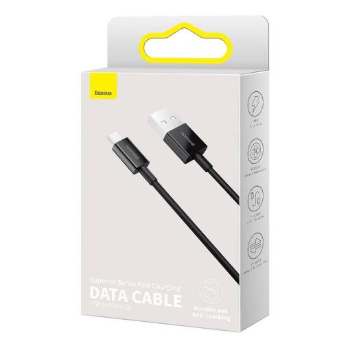 Εικόνα της Καλώδιο Baseus Superior Series USB to Micro USB 2A 1m Black CAMYS-01