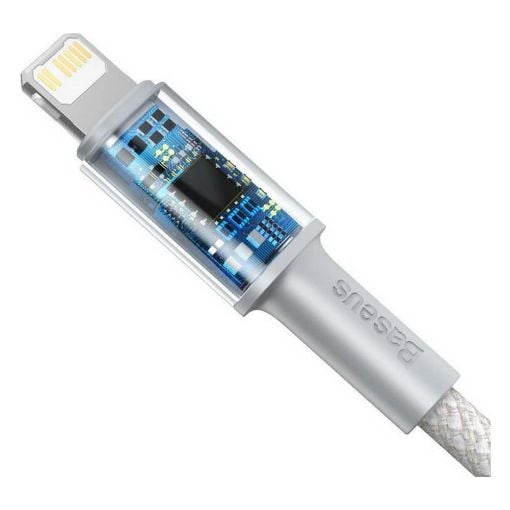 Εικόνα της Καλώδιο Baseus High Density USB-C to Lightning Braided 20W 2m White/Grey CATLGD-A02