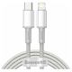 Εικόνα της Καλώδιο Baseus High Density USB-C to Lightning Braided 20W 2m White/Grey CATLGD-A02