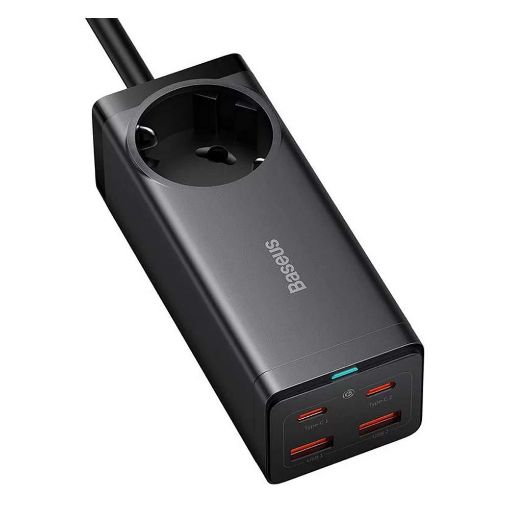 Εικόνα της Πολύπριζο Baseus GaN3 Pro 2x USB / 2x USB-C / AC 100W 1.5m Black CCGAN100-1ACE