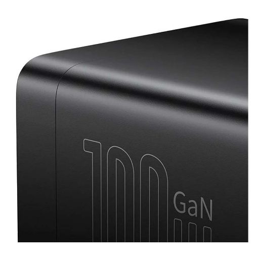 Εικόνα της Πολύπριζο Baseus GaN3 Pro 2x USB / 2x USB-C / AC 100W 1.5m Black CCGAN100-1ACE