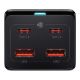 Εικόνα της Πολύπριζο Baseus GaN3 Pro 2x USB / 2x USB-C / AC 100W 1.5m Black CCGAN100-1ACE