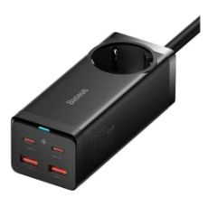 Εικόνα της Πολύπριζο Baseus GaN3 Pro 2x USB / 2x USB-C / AC 100W 1.5m Black CCGAN100-1ACE