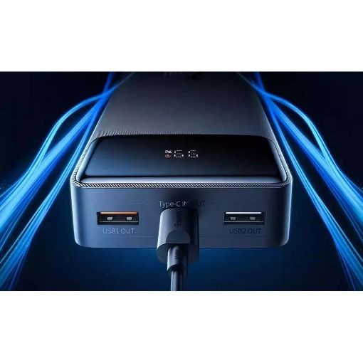 Εικόνα της Power Bank Baseus Bipow Dual USB-A & USB-C 20000mAh 25W Black PPBD020301