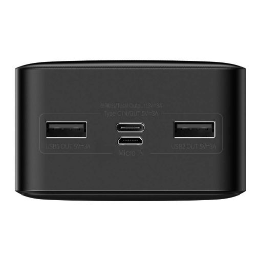 Εικόνα της Power Bank Baseus Bipow Overseas Edition Dual USB-A & USB-C 30000mAh 15W  Black PPBD050201